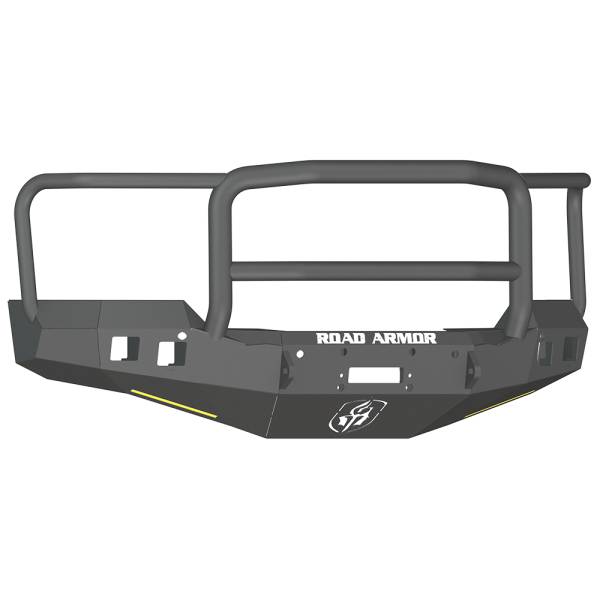 Road Armor - Road Armor 316R5B Stealth Winch Front Bumper with Lonestar Guard and Square Light Holes for Chevy Silverado 1500 2016-2018