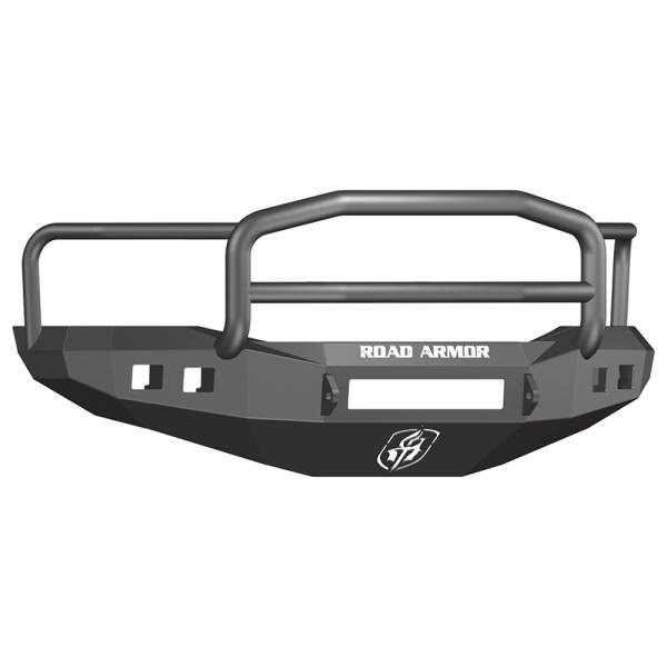 Road Armor - Road Armor 406R5B-NW Stealth Non-Winch Front Bumper with Lonestar Guard and Square Light Holes for Dodge Ram 2500/3500/4500/5500 2006-2009