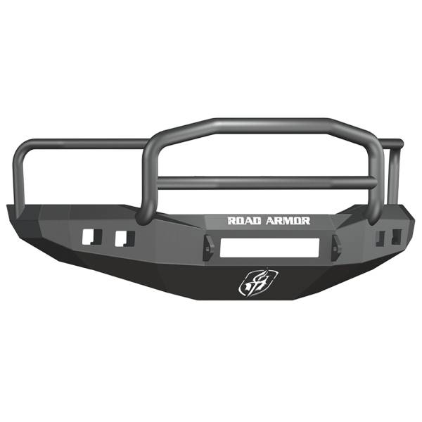 Road Armor - Road Armor 407R5B-NW Stealth Non-Winch Front Bumper with Lonestar Guard and Square Light Holes for Dodge Ram 1500 2006-2008