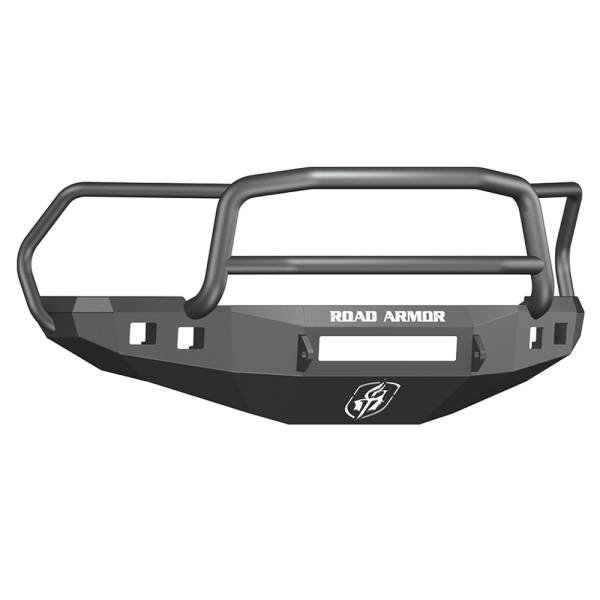 Road Armor - Road Armor 408R5B-NW Stealth Non-Winch Front Bumper with Lonestar Guard and Square Light Holes for Dodge Ram 2500/3500/4500/5500 2010-2018