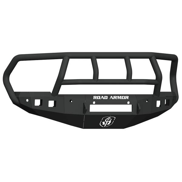 Road Armor - Road Armor 4162F2B-NW Stealth Non-Winch Front Bumper with Titan II Guard and Sensor Holes for Dodge Ram 2500/3500 2016-2018
