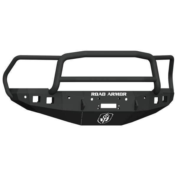 Road Armor - Road Armor 4162F5B Stealth Winch Front Bumper with Lonestar Guard and Sensor Holes for Dodge Ram 2500/3500 2016-2018