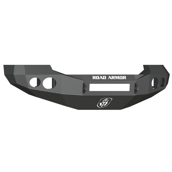 Road Armor - Road Armor 60500B-NW Stealth Non-Winch Front Bumper with Round Light Holes for Ford F250/F350/F450/Excursion 2005-2007
