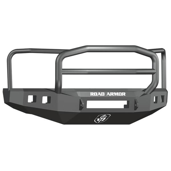 Road Armor - Road Armor 608R5B-NW Stealth Non-Winch Front Bumper with Lonestar Guard and Square Light Holes for Ford F250/F350/F450 2008-2010