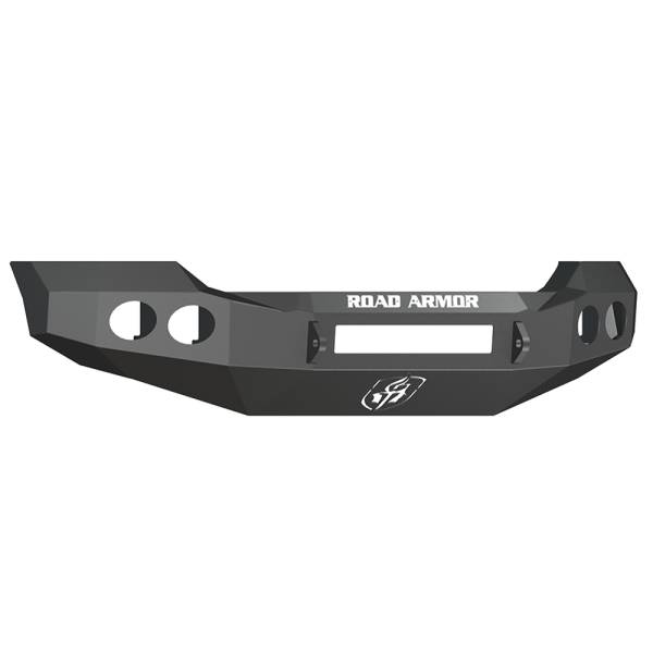 Road Armor - Road Armor 611400B-NW Stealth Non-Winch Front Bumper with Round Light Holes for Ford F450/F550 2011-2016
