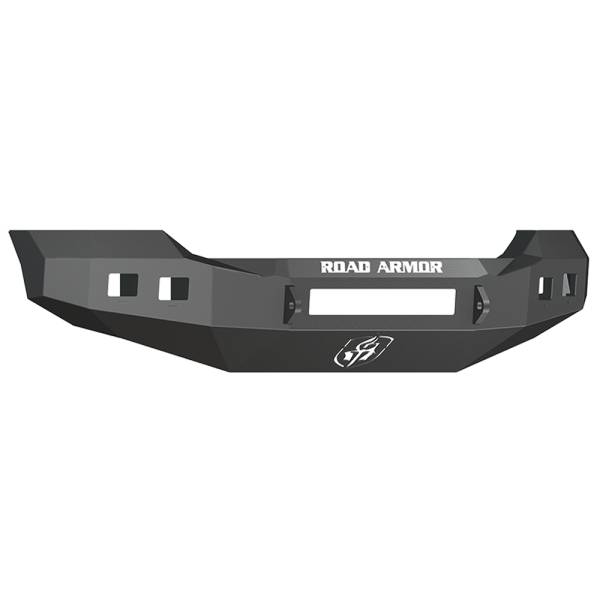 Road Armor - Road Armor 6114R0B-NW Stealth Non-Winch Front Bumper with Square Light Holes for Ford F450/F550 2011-2016