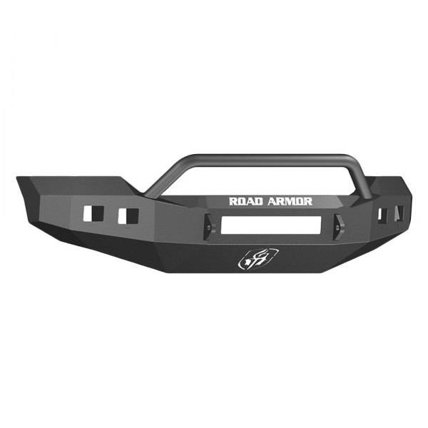 Road Armor - Road Armor 611R4B-NW Stealth Non-Winch Front Bumper with Pre-Runner Guard and Square Light Holes for Ford F250/F350 2011-2016
