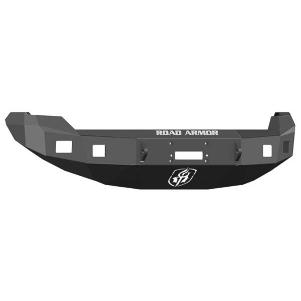 Road Armor - Road Armor 613R0B Stealth Winch Front Bumper with Square Light Holes for Ford F150 2009-2014