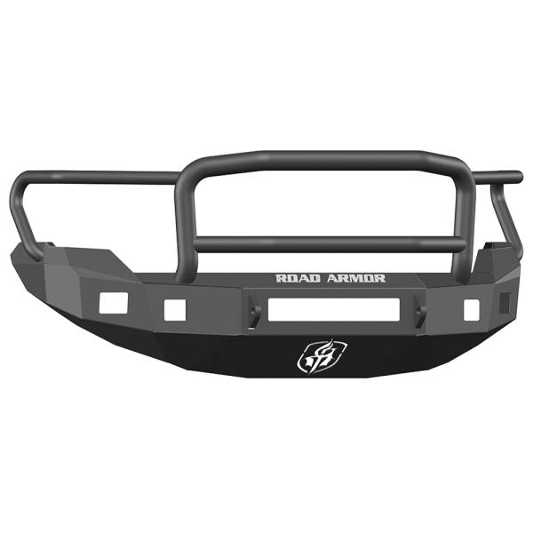 Road Armor - Road Armor 613R5B-NW Stealth Non-Winch Front Bumper with Lonestar Guard and Square Light Holes for Ford F150 2009-2014