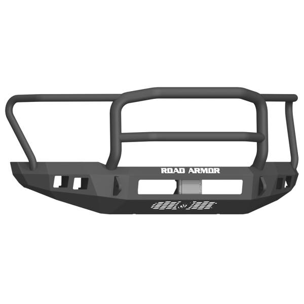 Road Armor - Road Armor 6171F5B-NW Stealth Non-Winch Front Bumper with Lonestar Guard and Square Light Holes for Ford F150 Raptor 2018-2020
