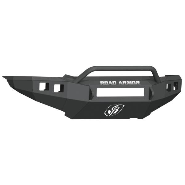 Road Armor - Road Armor 905R4B-NW Stealth Non-Winch Front Bumper with Pre-Runner Guard and Square Light Holes for Toyota Tacoma 2012-2015