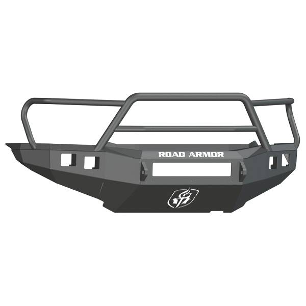 Road Armor - Road Armor 905R5B-NW Stealth Non-Winch Front Bumper with Lonestar Guard and Square Light Holes for Toyota Tacoma 2012-2015