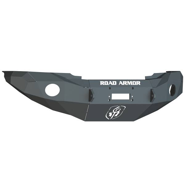 Road Armor - Road Armor 99010B Stealth Winch Front Bumper with Round Light Holes for Toyota Tacoma 2005-2011