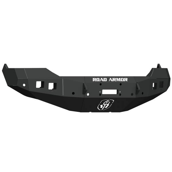 Road Armor - Road Armor 413F0B Stealth Winch Front Bumper with Square Light Holes for Dodge Ram 1500 2013-2018