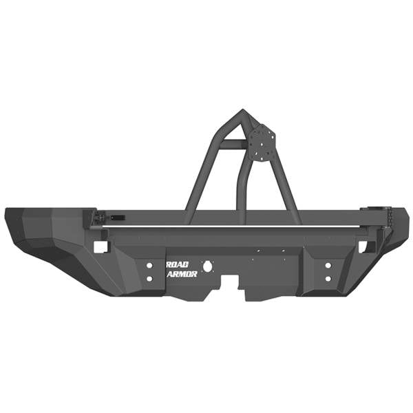 Road Armor - Road Armor 12008B Dakar Non-Winch Rear Bumper with Tire Carrier for Hummer H2 2003-2009