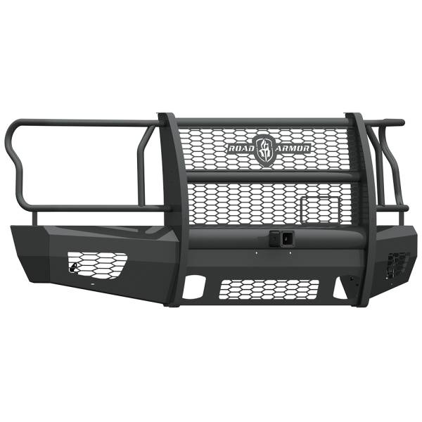Road Armor - Road Armor 615VF26B Vaquero Non-Winch Front Bumper with Full Guard and 2" Receiver for Ford F150 2015-2017