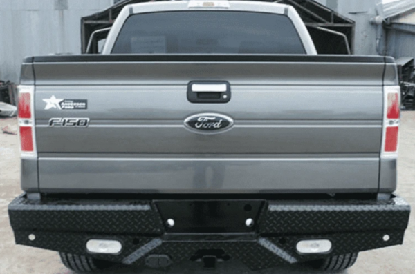 Frontier Gear - Frontier Gear 100-10-8009 Rear Bumper with Sensor Holes and Lights for Ford F250/F350 2008-2016