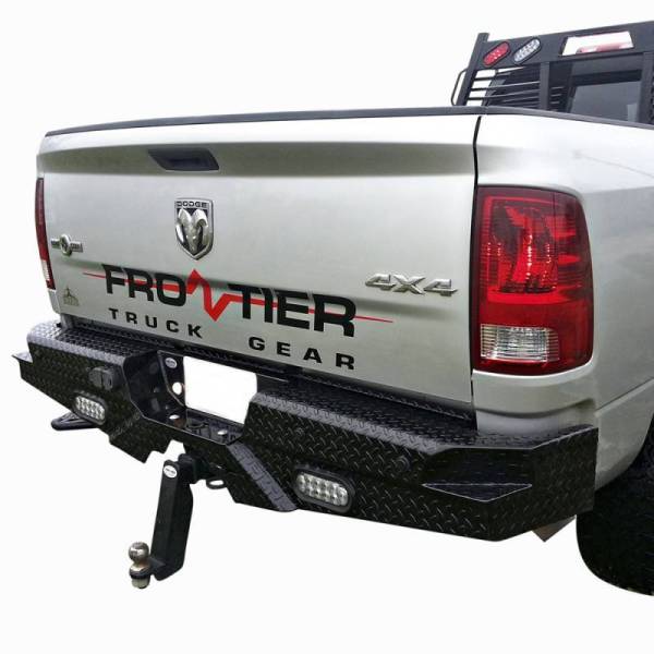 Frontier Gear - Frontier Gear 100-41-0004 Rear Bumper with Sensor Holes and Lights for Dodge Ram 1500 2010 and Ram 1500 2011-2018