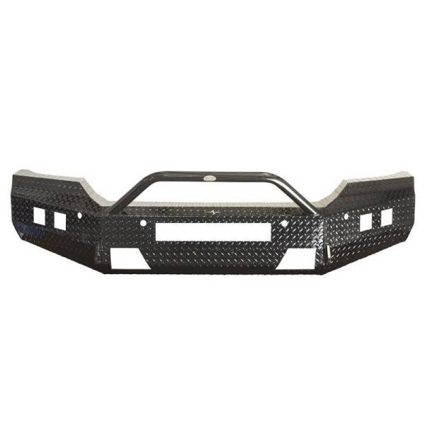 Frontier Gear - Frontier Gear 140-31-5008 Sport Front Bumper with Cube Light and Light Bar Compatible for GMC Sierra 2500HD/3500 2015-2019
