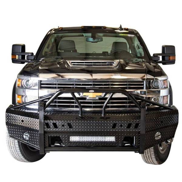 Frontier Gear - Frontier Gear 600-21-5006 Xtreme Front Bumper with Light Bar Compatible for Chevy Silverado 2500HD/3500 2015-2019