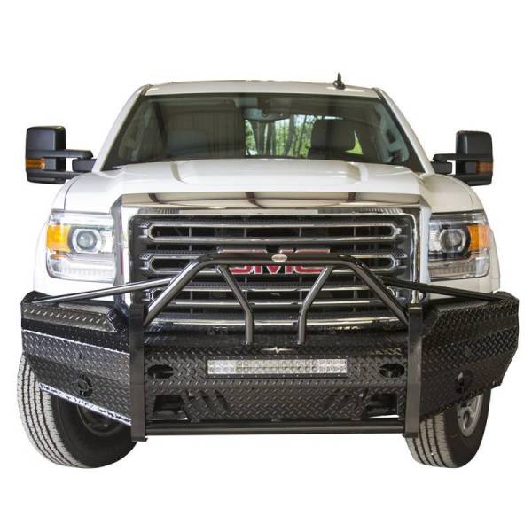 Frontier Gear - Frontier Gear 600-31-5006 Xtreme Front Bumper with Light Bar Compatible for GMC Sierra 2500HD/3500 2015-2019
