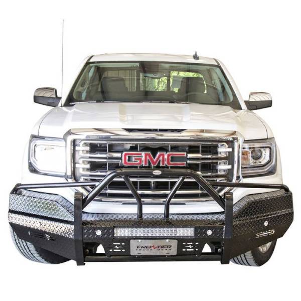 Frontier Gear - Frontier Gear 600-31-6010 Xtreme Front Bumper with Light Bar Compatible for GMC Sierra 1500 2016-2018