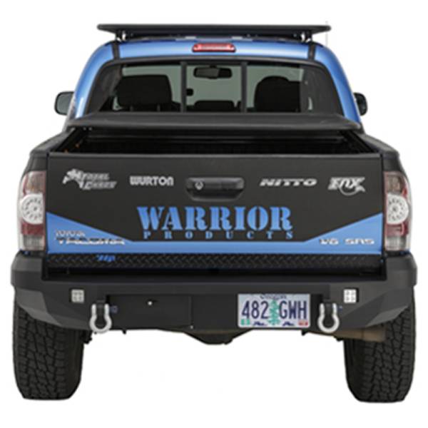 Warrior - Warrior 4550 Rear Bumper with D-Rings Mount for Toyota Tacoma 2005-2015 - Black Powder Coat