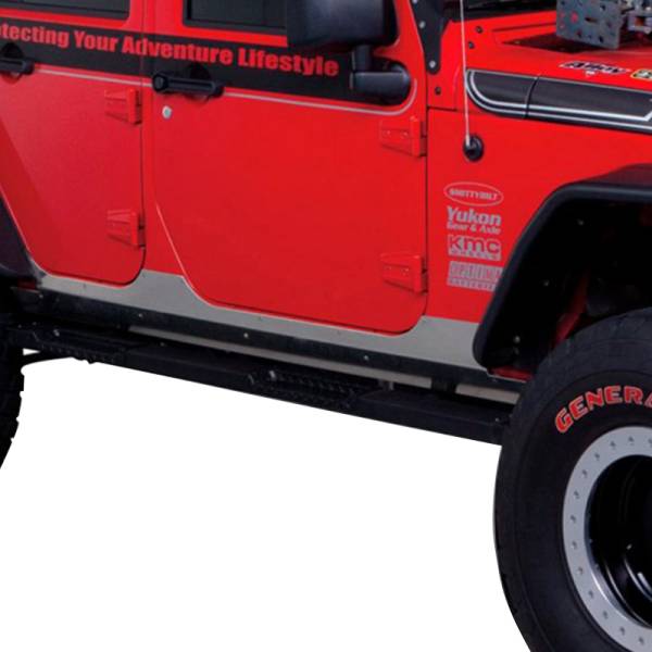 Warrior - Warrior 5500 Heavy Duty Side Plates with 5" Above Doors for Jeep Wrangler JK 2007-2018