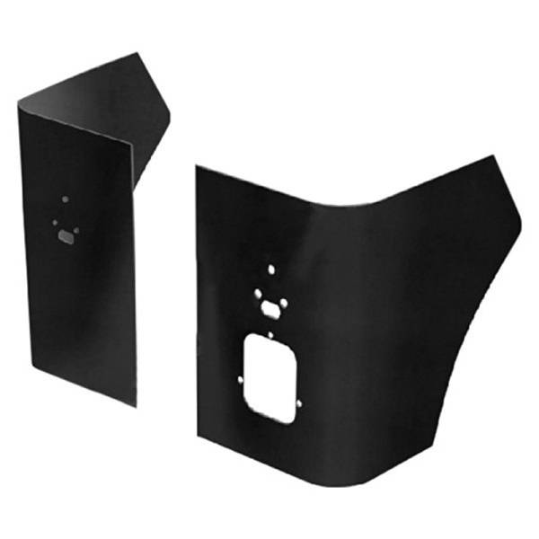 Warrior - Warrior S904A Rear Corners with Holes for Jeep CJ7 1976-1986 - Black Powder Coat