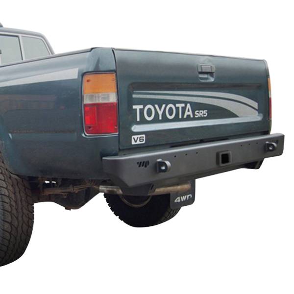 Warrior - Warrior 53566 Rear Bumper with Receiver Hitch for Toyota Pickup 1989-1995 - Black Powder Coat