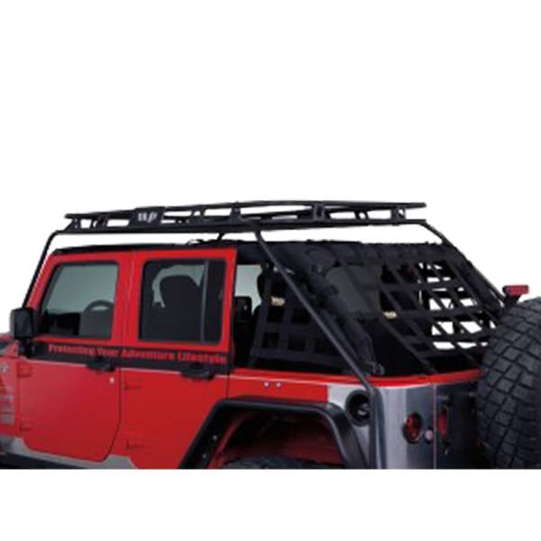Warrior - Warrior 885 Renegade Roof Rack System for Jeep Wrangler JK 2007-2018 - Black Powder Coat
