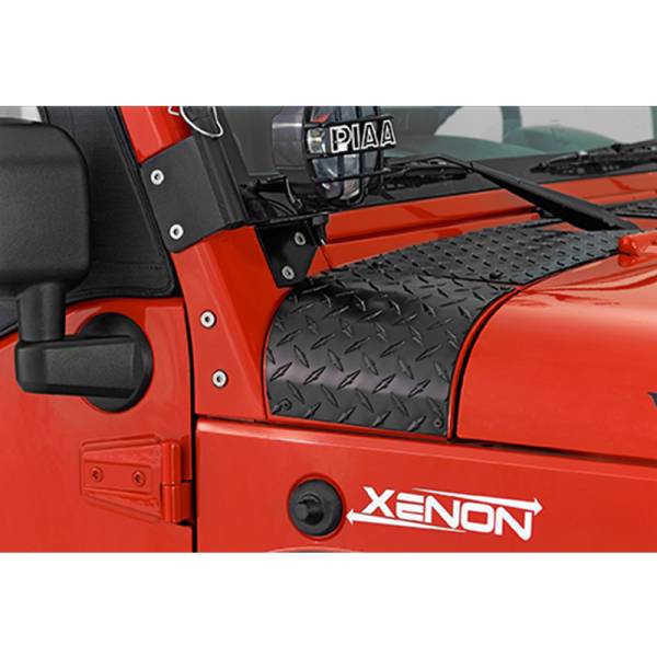 Warrior - Warrior 923PC Outer Cowling Cover for Jeep Wrangler JK 2007-2018 - Black Powder Coat