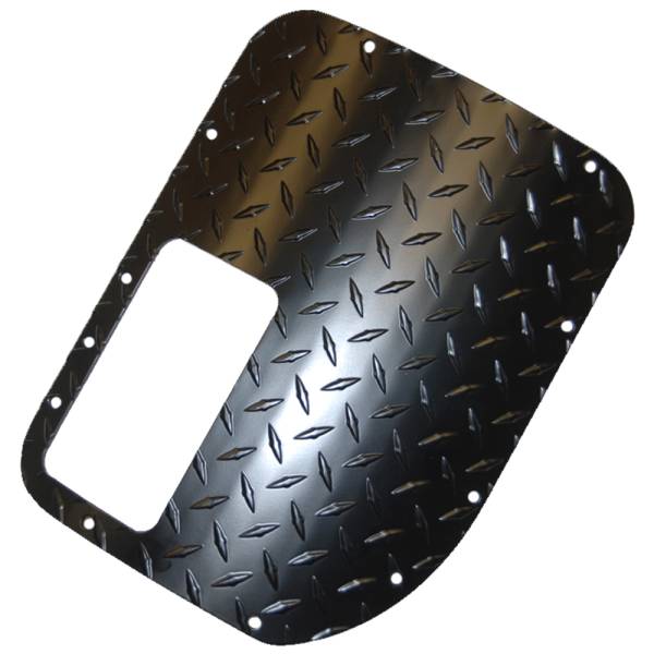 Warrior - Warrior 90745PC Shifter Cover with Cutouts for Jeep Wrangler YJ 1987-1996 - Black Powder Coat