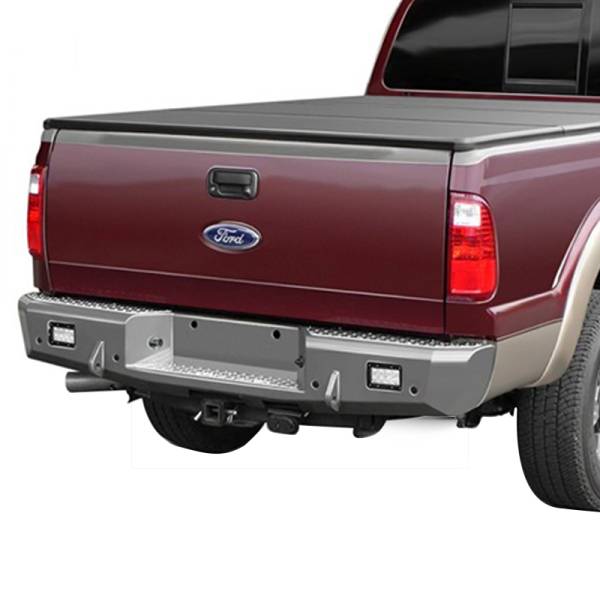 TrailReady - TrailReady 18560 Rear Bumper with D-Ring Tabs for Ford F250/F350/F450 1999-2016