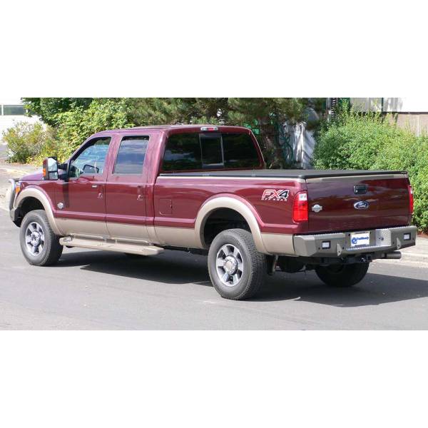TrailReady - TrailReady 18565 Rear Bumper with D-Ring Tabs for Ford F250/F350/F450 2017-2024