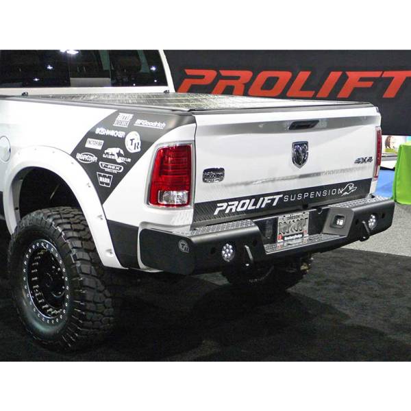 TrailReady - TrailReady 37501 Rear Bumper with D-Ring Tabs for Dodge Ram 2500/3500 2010-2018