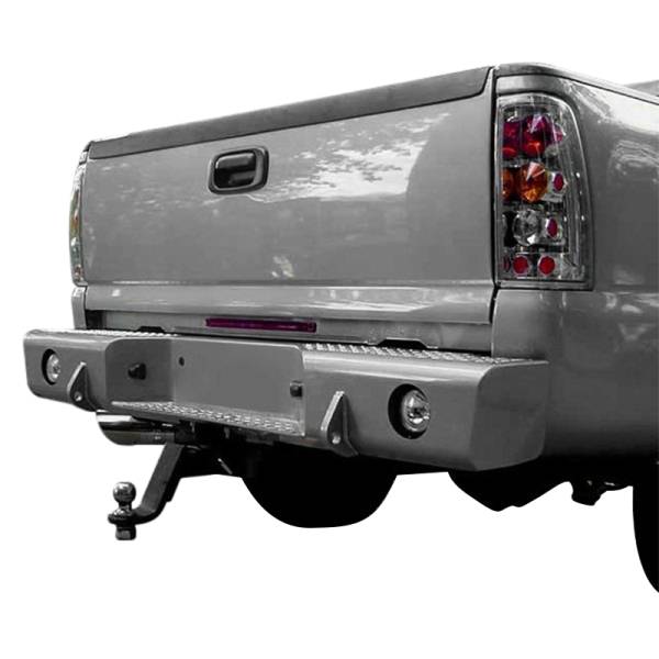 TrailReady - TrailReady 55500 Rear Bumper with D-Ring Tabs for GMC Sierra 1500/2500/3500 1999-2007