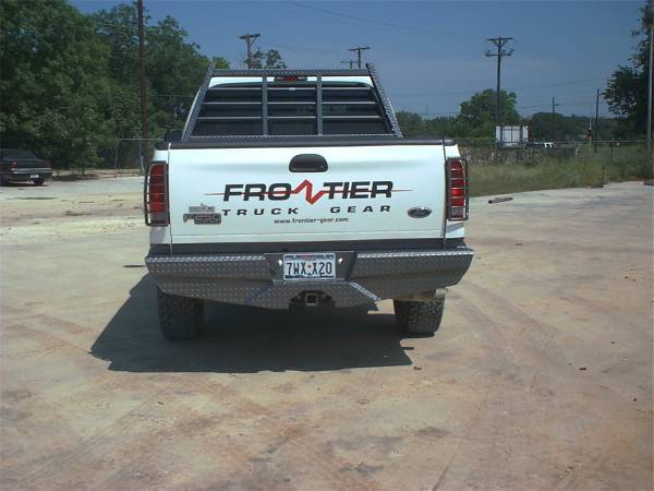 Frontier Gear - Frontier Gear 100-10-8008 Rear Bumper with Sensor Holes and No Lights for Ford F250/F350 2008-2016