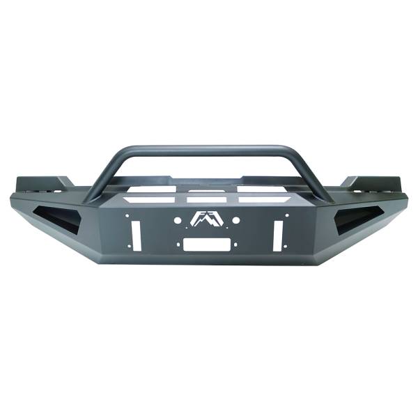 Fab Fours - Fab Fours GM20-RS5062-1 Red Steel Winch Front Bumper with Pre-Runner Guard for GMC Sierra 2500HD/3500 2020