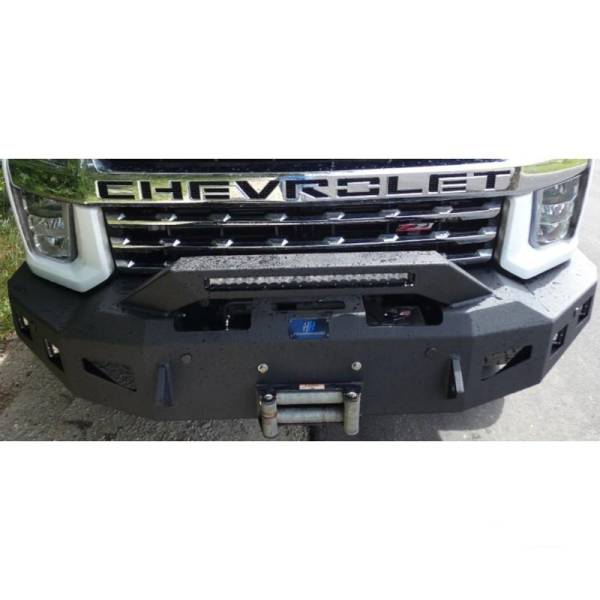 Hammerhead Bumpers - Hammerhead 600-56-0977 X-Series Winch Front Bumper with Formed Brush Guard for Chevy Silverado 2500HD/3500 2020-2022