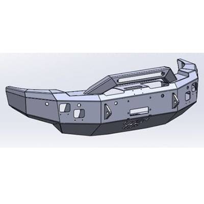 Hammerhead Bumpers - Hammerhead 600-56-0988 X-Series Winch Front Bumper with Formed Guard for Dodge Ram 2500/3500/4500/5500 2010-2018