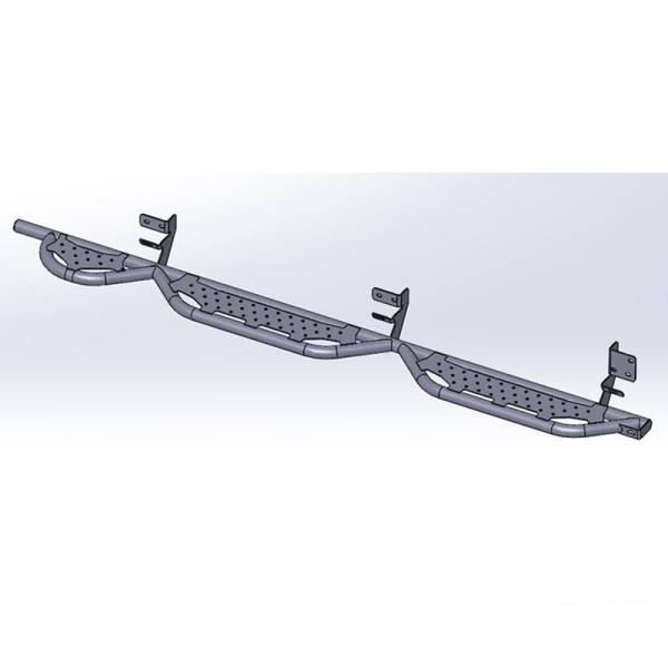 Hammerhead Bumpers - Hammerhead 600-56-0991 6' 4" Bed Access Running Boards with Bed Step for Dodge Ram 2500/3500 Crew Cab 2019-2023