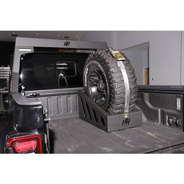 Hammerhead Bumpers - Hammerhead 600-56-0939 35"-37" In Bed Spare Tire Carrier