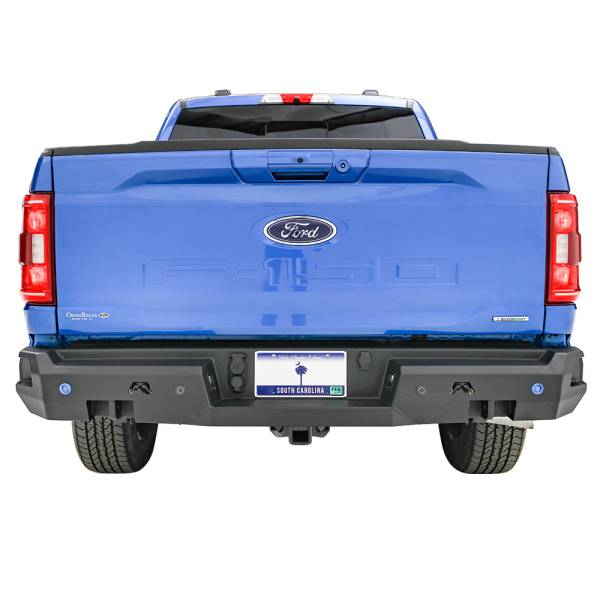 Fab Fours - Fab Fours FF21-W5051-1 Premium Rear Bumper with Sensor Holes for Ford F-150 2021-2023