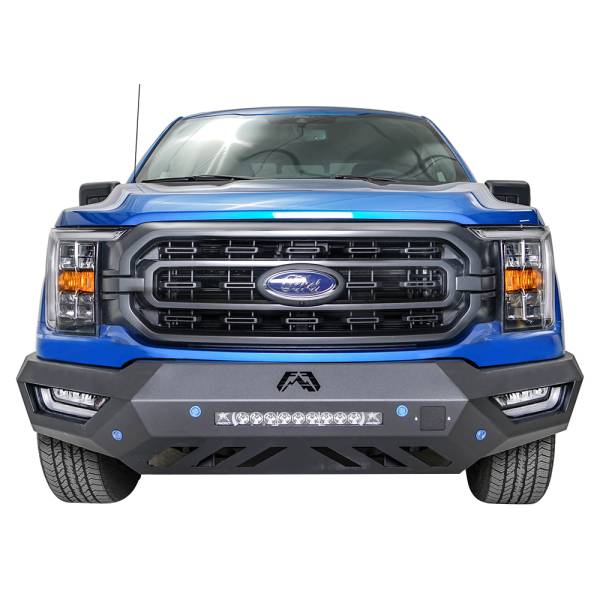 Fab Fours - Fab Fours FF21-V5151-1 Vengeance Front Bumper with Sensor Holes for Ford F-150 2021