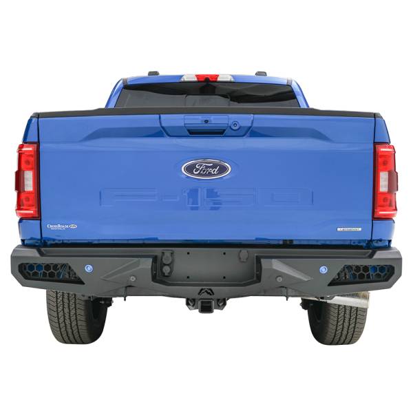 Fab Fours - Fab Fours FF21-E5051-1 Vengeance Rear Bumper with Sensor Holes for Ford F-150 2021