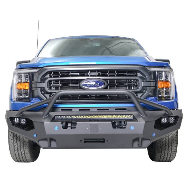 Fab Fours - Fab Fours FF21-X4752-1 Matrix Series Front Bumper with Pre-Runner Guard for Ford F-150 2021-2023