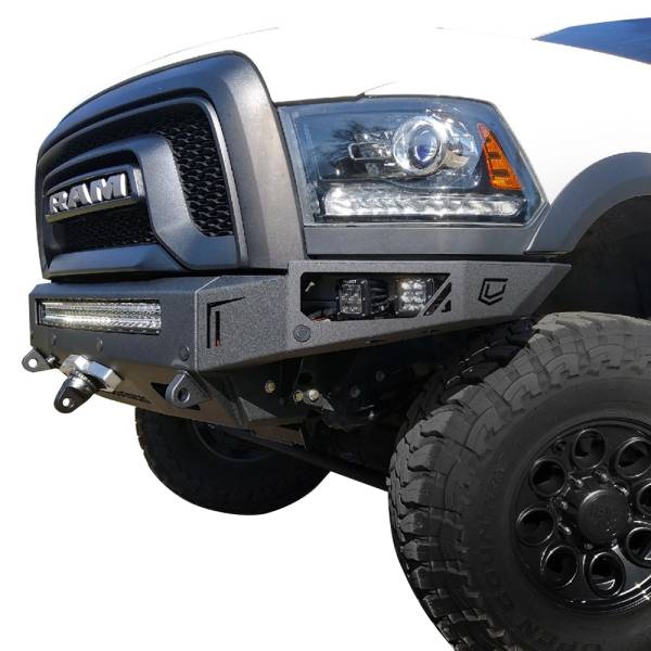 Chassis Unlimited - Chassis Unlimited CUB900092 Octane Front Bumper with Sensor Holes for Dodge Ram Powerwagon 2010-2018