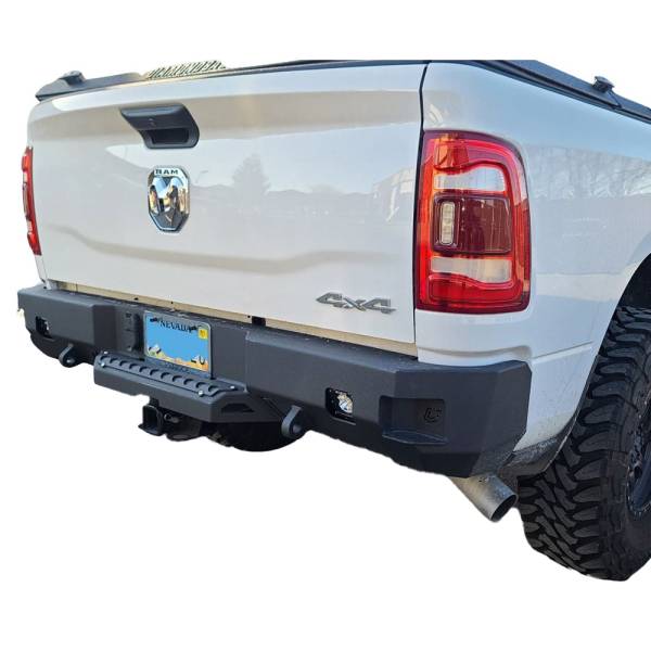 Chassis Unlimited - Chassis Unlimited CUB910011 Octane Rear Bumper without Sensor Holes for Dodge Ram 2500/3500 2010-2018