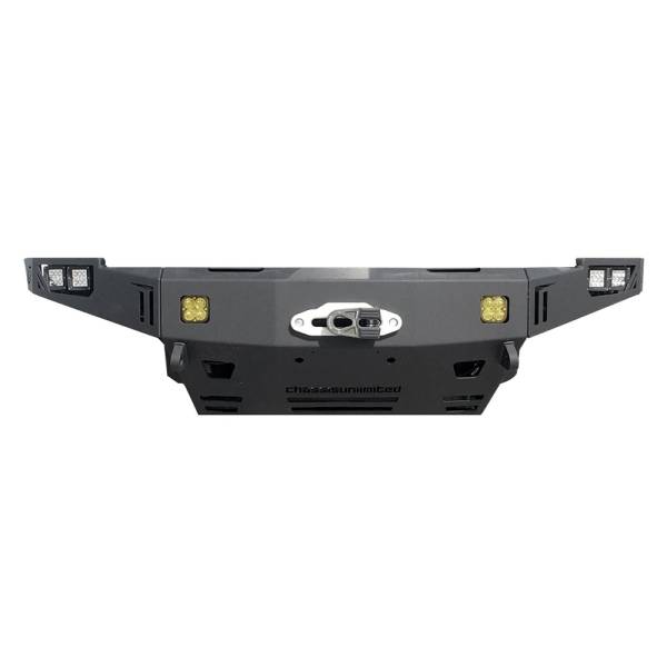 Chassis Unlimited - Chassis Unlimited CUB940012 Octane Winch Front Bumper with Sensor Holes for Dodge Ram 2500/3500 2010-2018